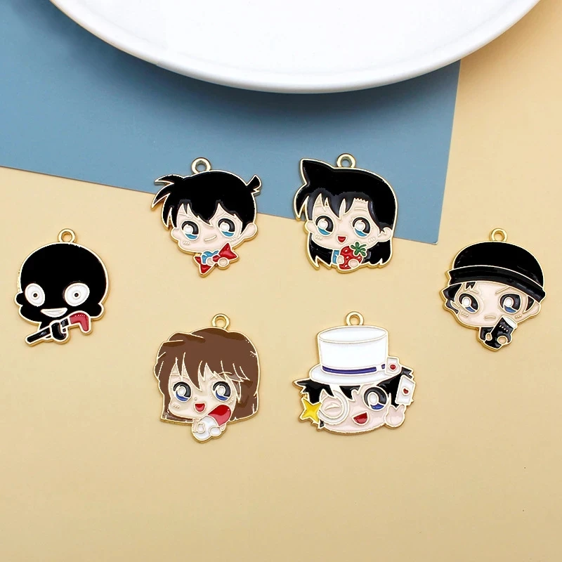 10 шт. Симпатичные эмалевые подвески из сплава в японском стиле аниме Подвесные