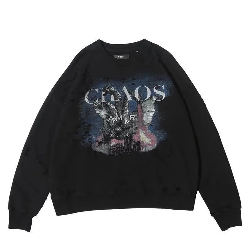 

Свитшот мужской с круглым вырезом и принтом животных