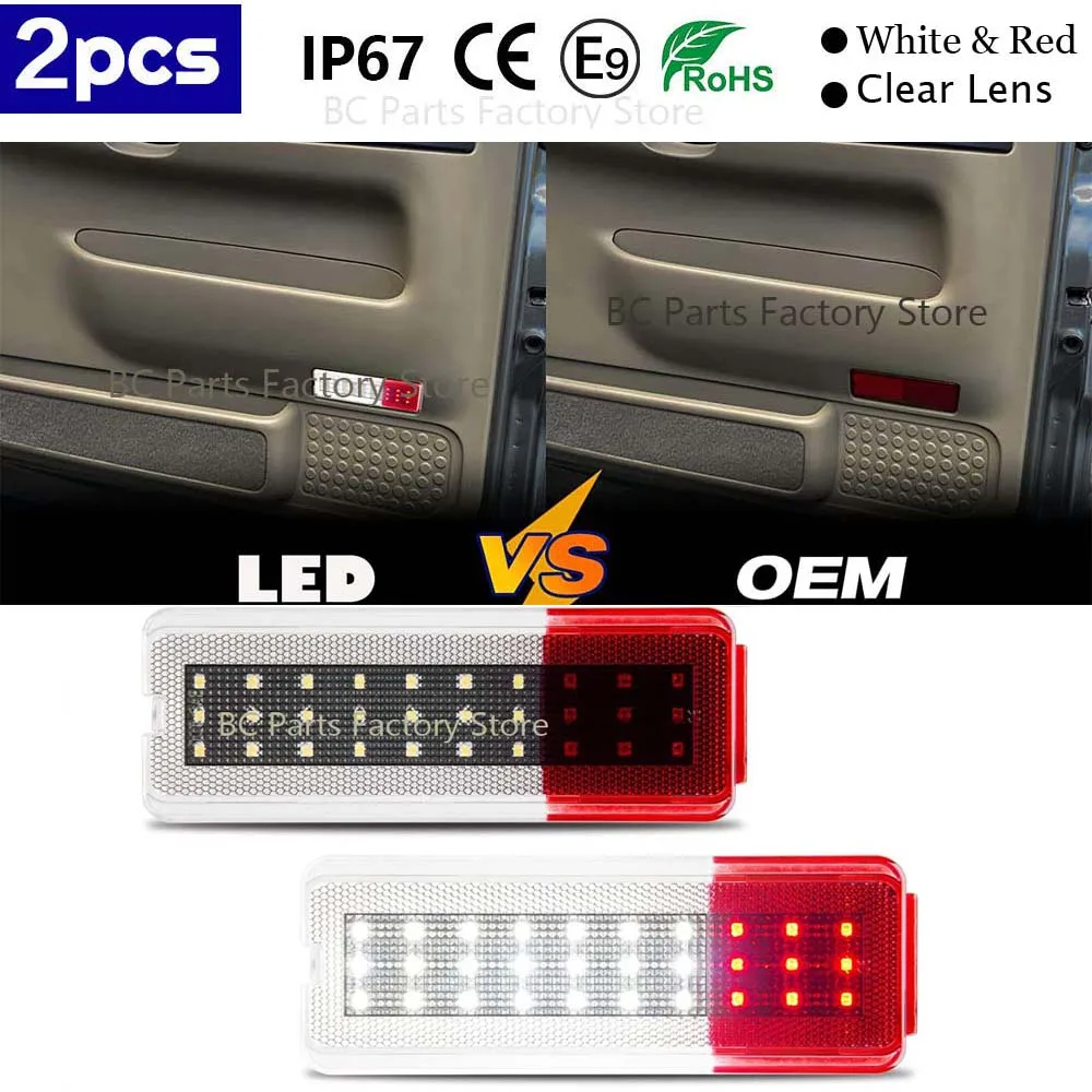 

LH+RHLED Interior Side Door Panel Light LED Car Door Lamp Courtesy Reflector Light 1999-2007 Ford F250 F350 F450 F550 Super Duty