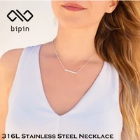 bipin colar pingente de ouro 14k com personalidade em a%c3%a7o inoxid%c3%a1vel conjunto de colar feminino gargantilha