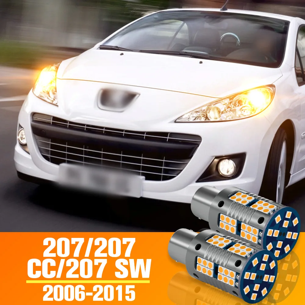 

2pcs LED Turn Signal Light Turning Bulb Accessories For Peugeot 207 CC SW 2006-2015 2007 2008 2009 2010 2011 2012 2013 2014