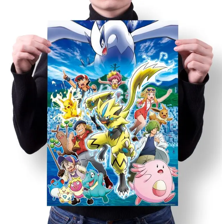 Плакат Pokemon Покемон №3 | Дом и сад