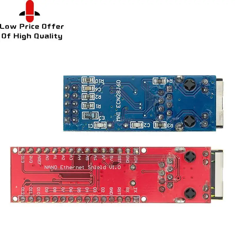 10 шт. Mini ENC28J60 Ethernet Shield/Ethernet Shield для Nano SPI интерфейса сетевой модуль локальной сети