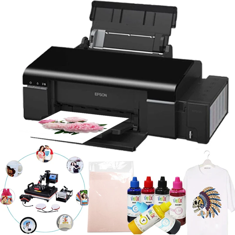 

A4 L805 For Epson Printer 6 Colors Printers Photo Printer Sublimation Printer T-Shirt Printing Machine for Textile Fabric Hoodie