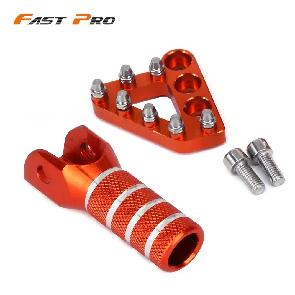

Motorcycle CNC Rear Brake Pedal Step Tips For KTM EXC EXCF SX SXF XC XCF XCW SMR LC4 125 150 200 250 300 350 400 450 500 530