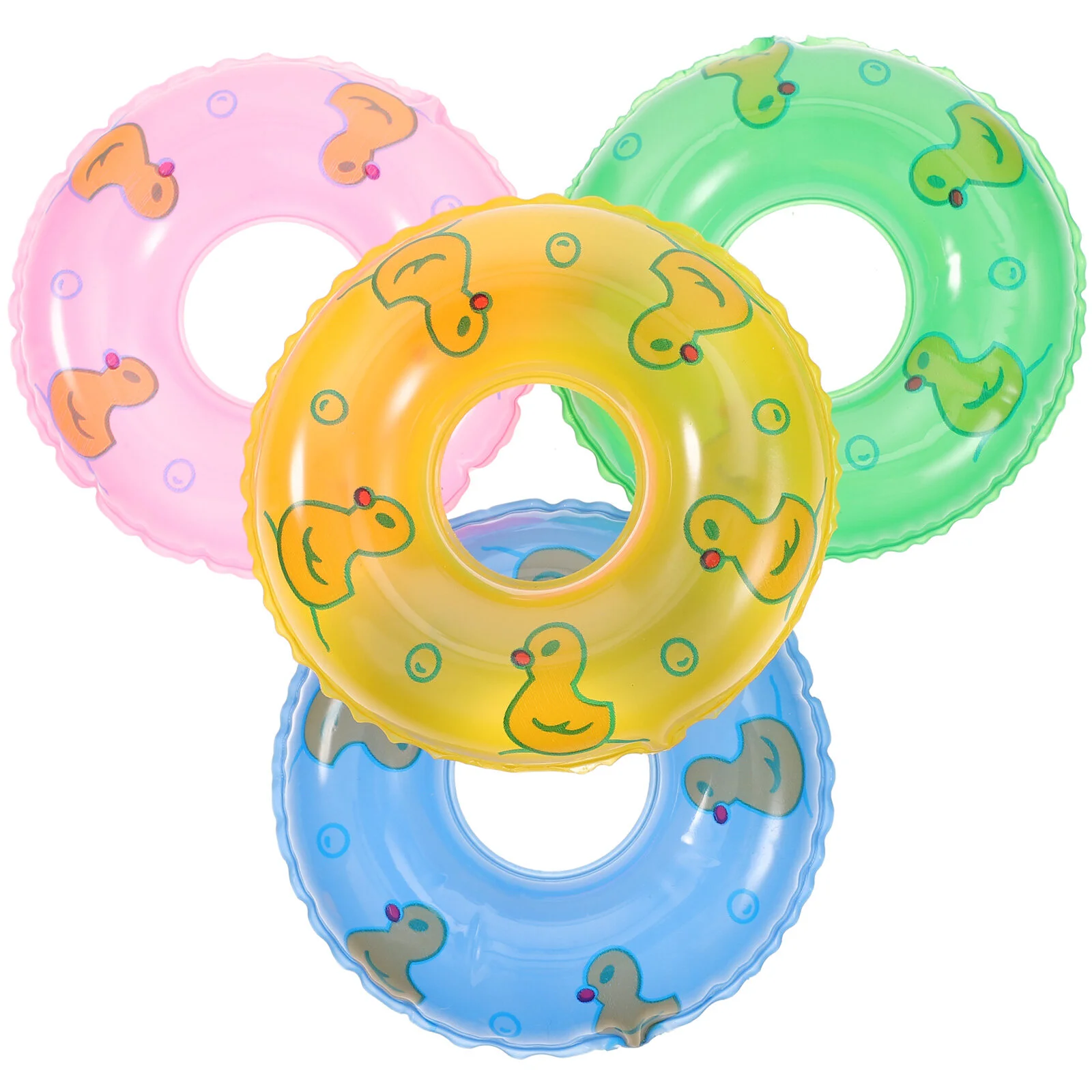 

15 Pcs Desktop Toys Decorations Swimming Ring Props Toysation Tiny Rings Pp Small Adorable Photo Child