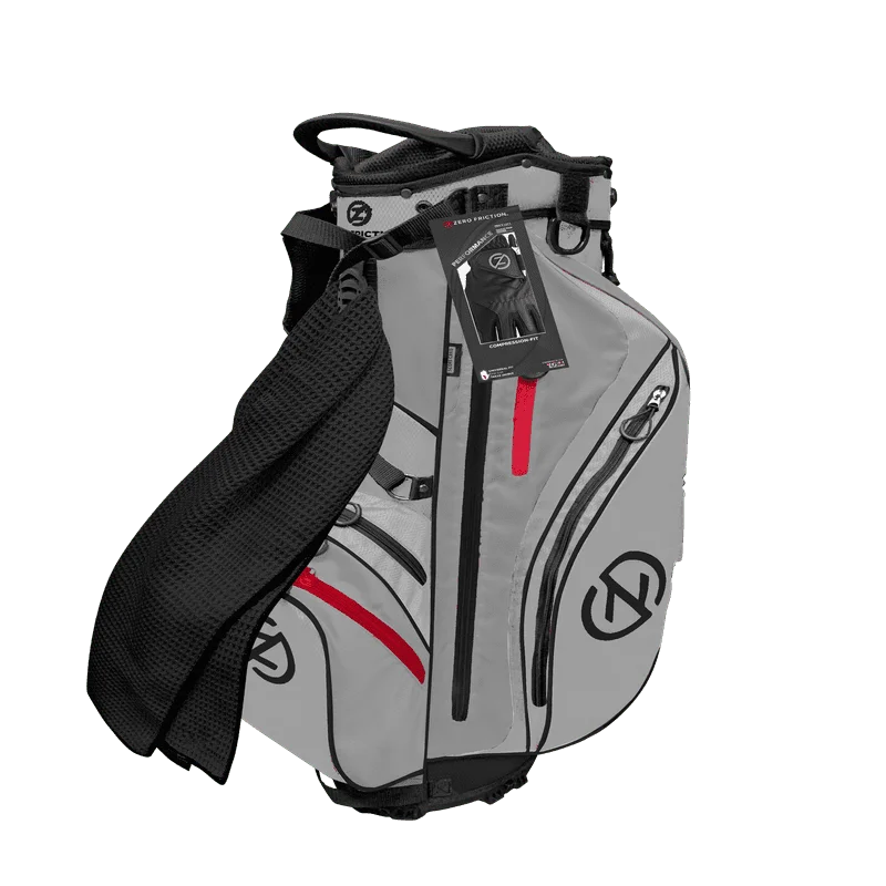 Grey Golf Stand Bag, Golf Towel and Glove Included