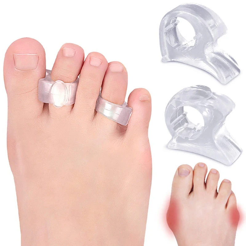

1 Pair Silicone Bunion Toe Corrector Orthotics Straightener Foot Separator Pain