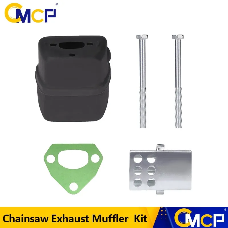 

CMCP Gasoline Chainsaw Exhaust Muffler Kit Fit For HUSQVARNA 136 137 Chainsaw Replacment Accessories Garden Tools