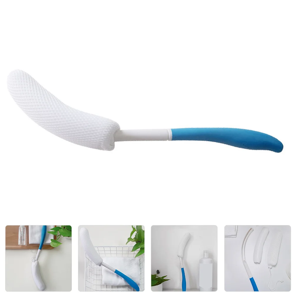 

Back Scrubbing Brush Silicone Body Scrubber Bathroom Supplies Cleaning Long Handle Massage Abs Man