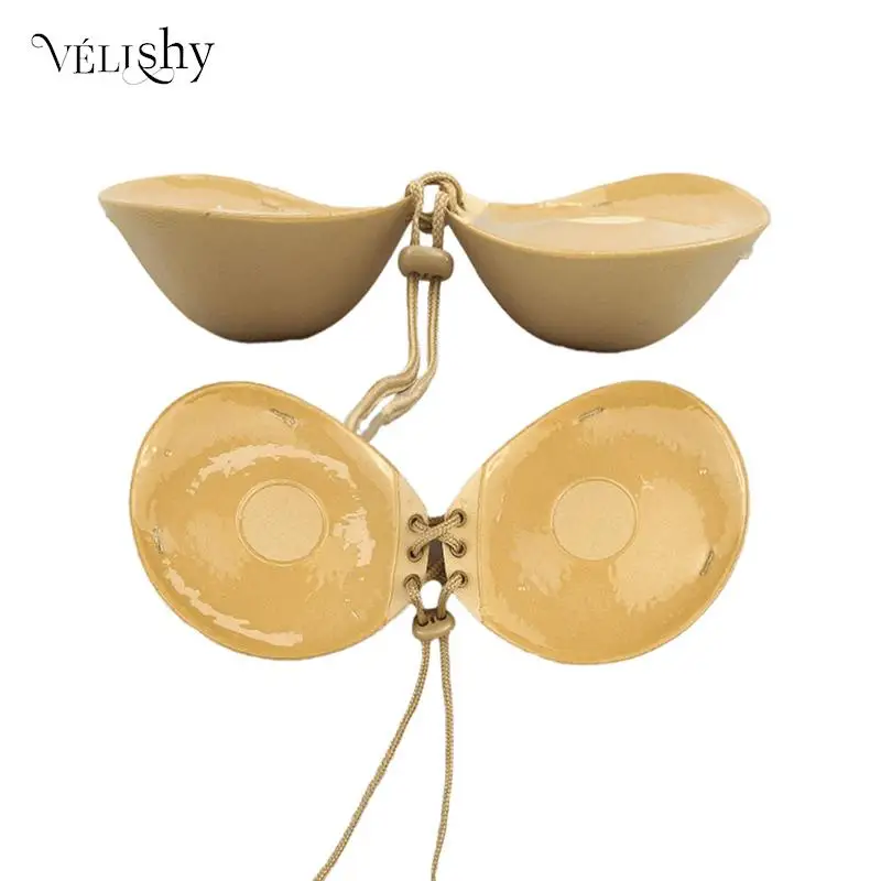 

1Pair Women Thickened Chest Sticker 5CM Thick Invisible Bra Flat Chest Display Big Silicone Breast Sticker For Bridal Wedding