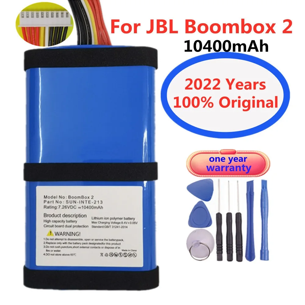 100% Original SUN-INTE-213 10400mAh Speaker Battery For JBL Boombox 2 Boombox2 Accessories Bluetooth Speaker Accumulator + Tools