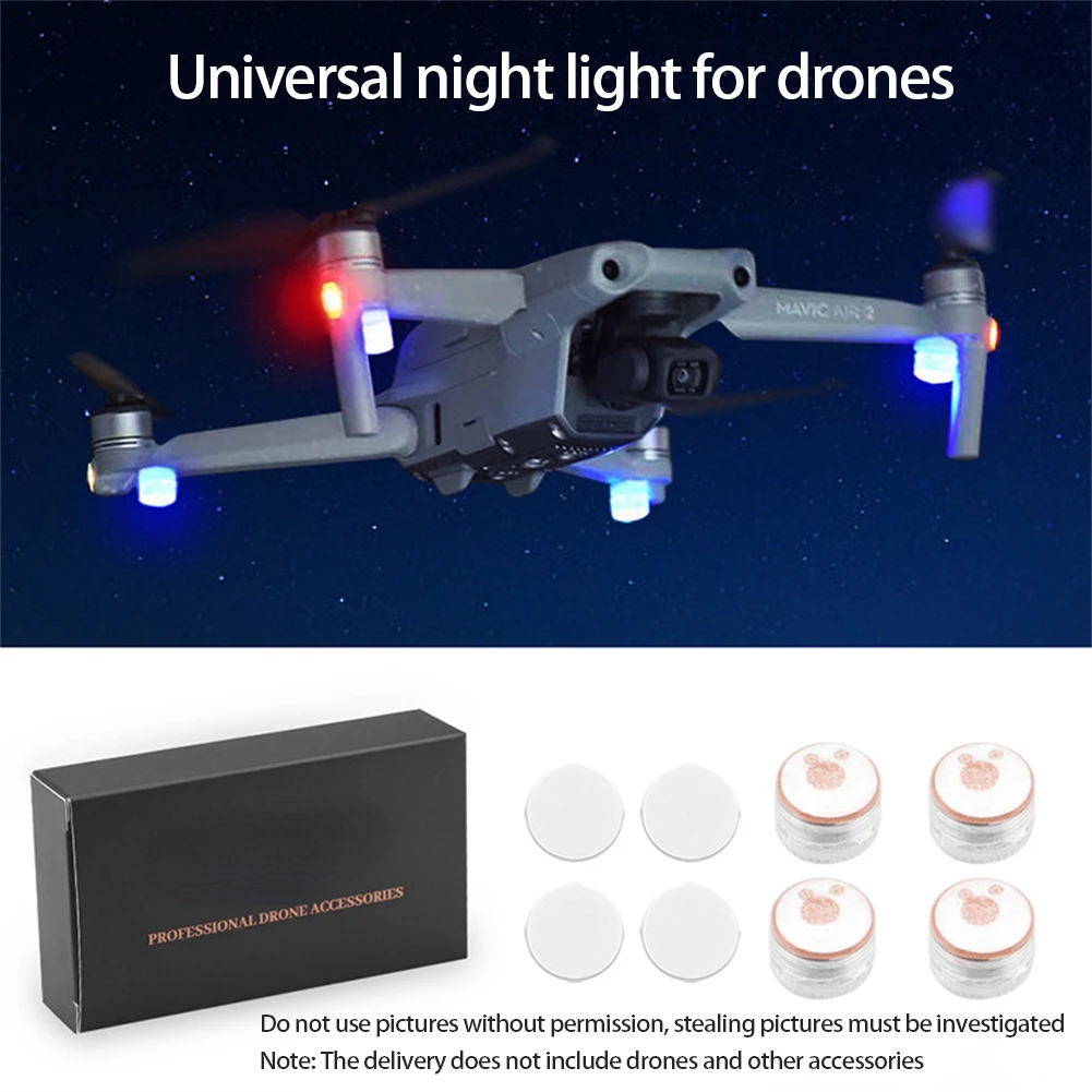 

Universal Night Flight LED Light for DJI Mavic 3/Mavic Air 2/2S/Mini/Mini 2/ /Spark/Mavic 2 Zoom/Phantom 3/4 Accessory