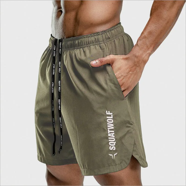 

New Muscle Sports and Fitness Shorts for Men Summer Thin Section Loose High Elasticity Bundle Dry Running Training Five Trousers