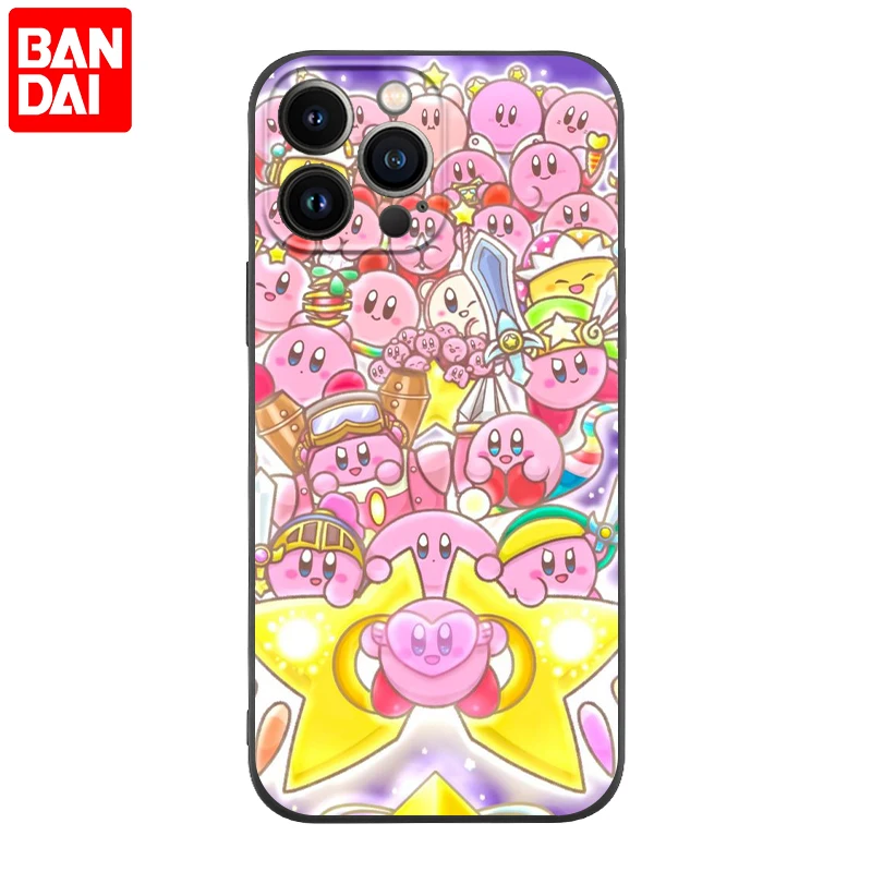 hot game kirby cute phone case for iphone 13 11 pro max 12 mini xs max x xr 7 8 plus back cover soft tpu shell fundas coque cell free global shipping