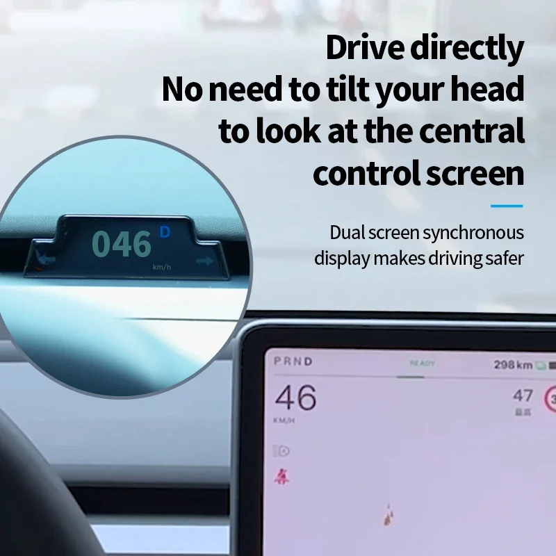 Новый Автомобильный дисплей HUD для приборной панели Tesla Model 3 электронный