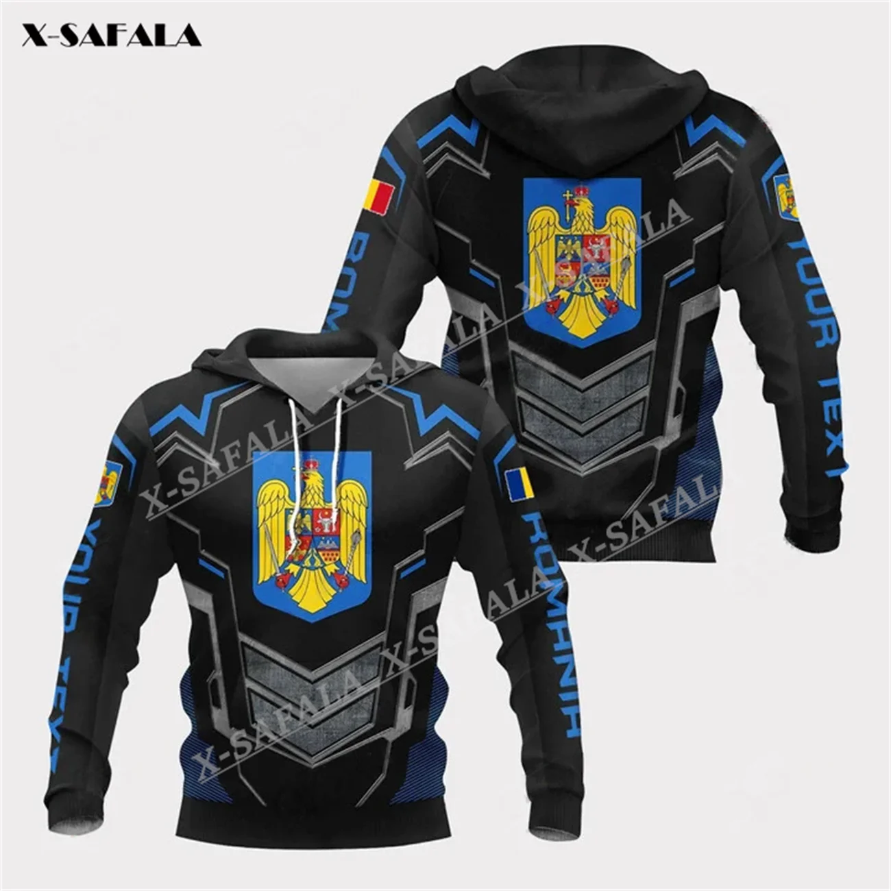 

Armor Design ROMANIA Eagle Flag Gift 3D Full Print Zipper Hoodie Men Pullover Sweatshirt Hooded Jersey Tracksuits Outwear Coat