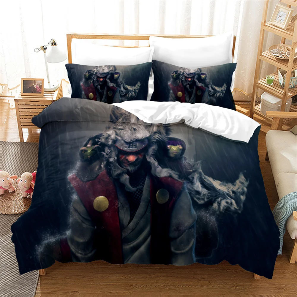 

Anime Ninja Uzumaki Uchiha Narutoes Duvet Cover Cartoon Bedding Set for Kids Boy Girls Bedroom Decor Home Textile