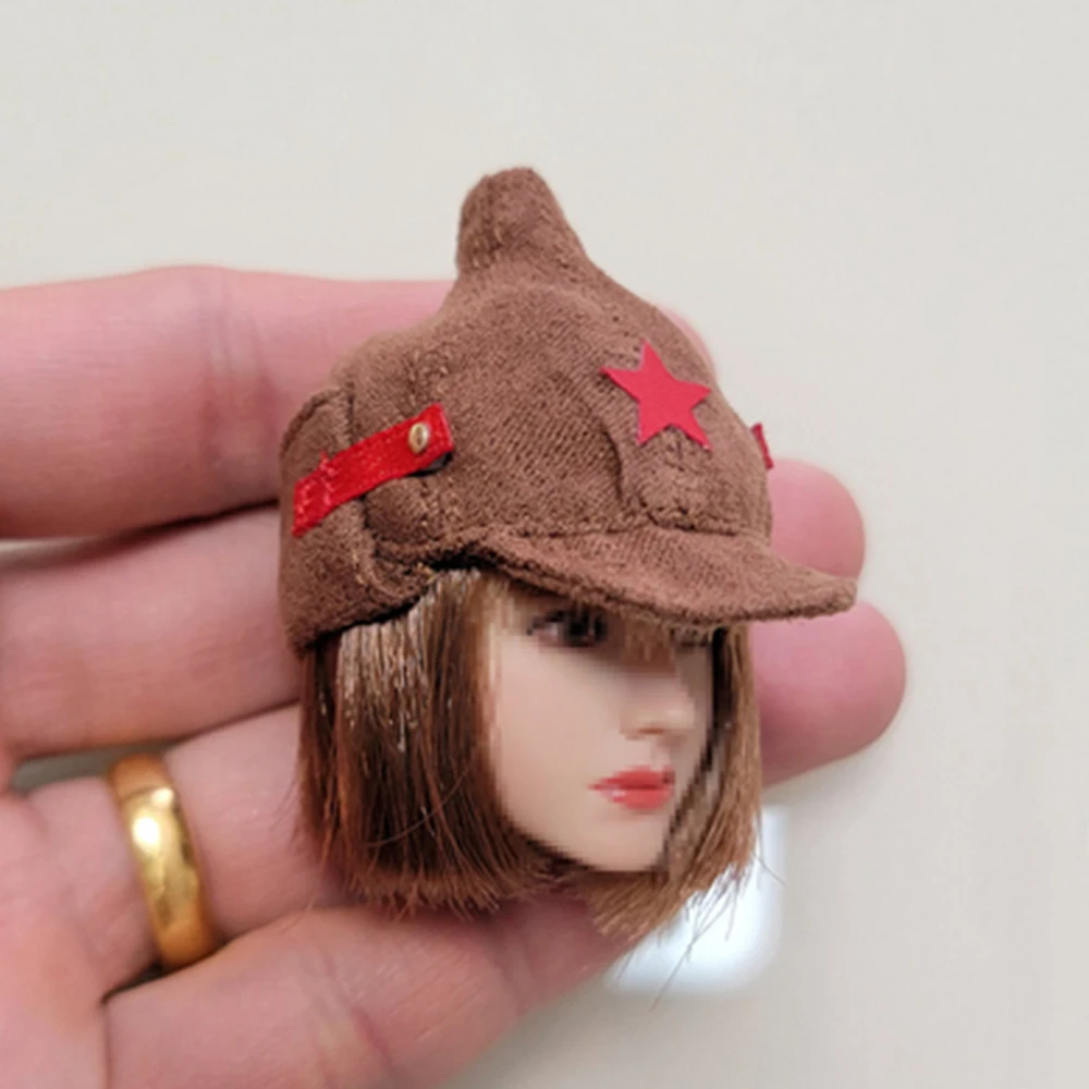 

1/6 female soldier Soviet tank lieutenant Galina head sculpture model for 12 " action figure body accessories