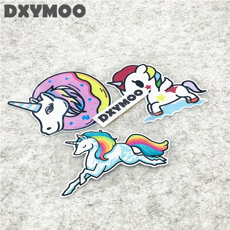 Cute Horse Pinky Girl Tokidoki Rainbow Car Stickers Auto Window Motorcycle Helmet Vinyl Decals |