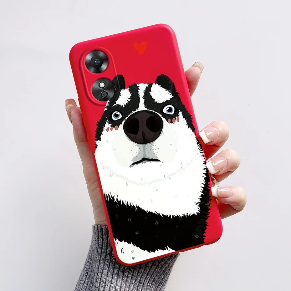 Чехол для Oppo A17 чехол CPH2477 Panda Мягкая силиконовая задняя крышка A17K OppoA17 A 17 K