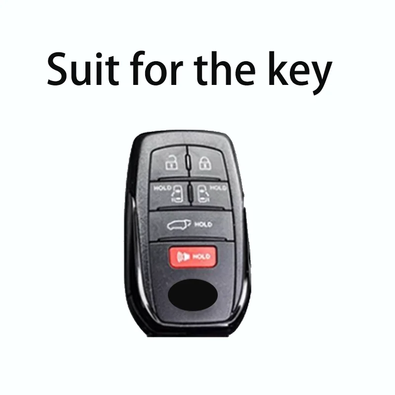 Фото 6-кнопочный чехол для гибридных автомобилей TOYOTA Sienna RAV4 VENZA Mirai Alphard PREVIA Voxy Smart Remote Key Case из цинкового сплава, чехол для автомобильного ключа №2