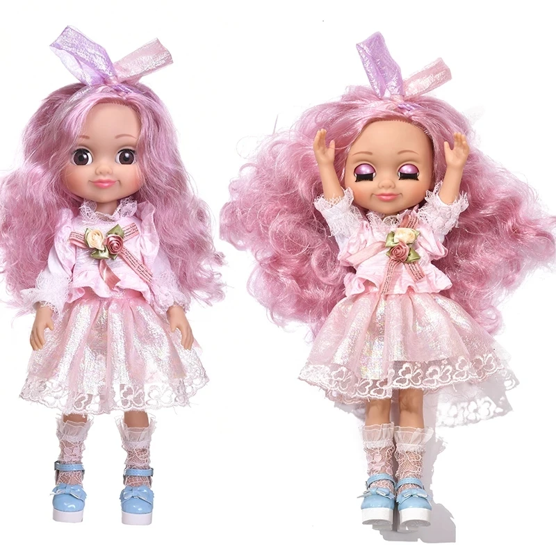 

39Cm Bjd Doll Toy Full Silicone Doll Girl Doll Winking Doll Rebirth Doll Waterproof Joint Doll Children Baby Birthday Gift