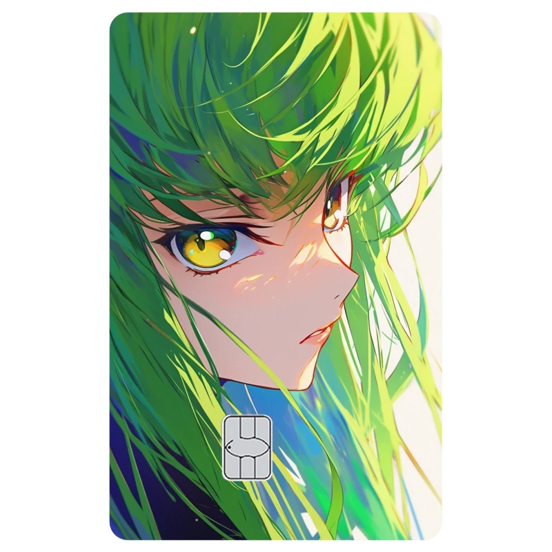 Наклейка-скин для кредитной карты JP Anime CODE GEASS C.C. Наклейки для украшения банковских карт VISA, JCB, AMEX, MasterCard и других IC-карт (art.: 3920dc5b49068) - 3920dc5b49068