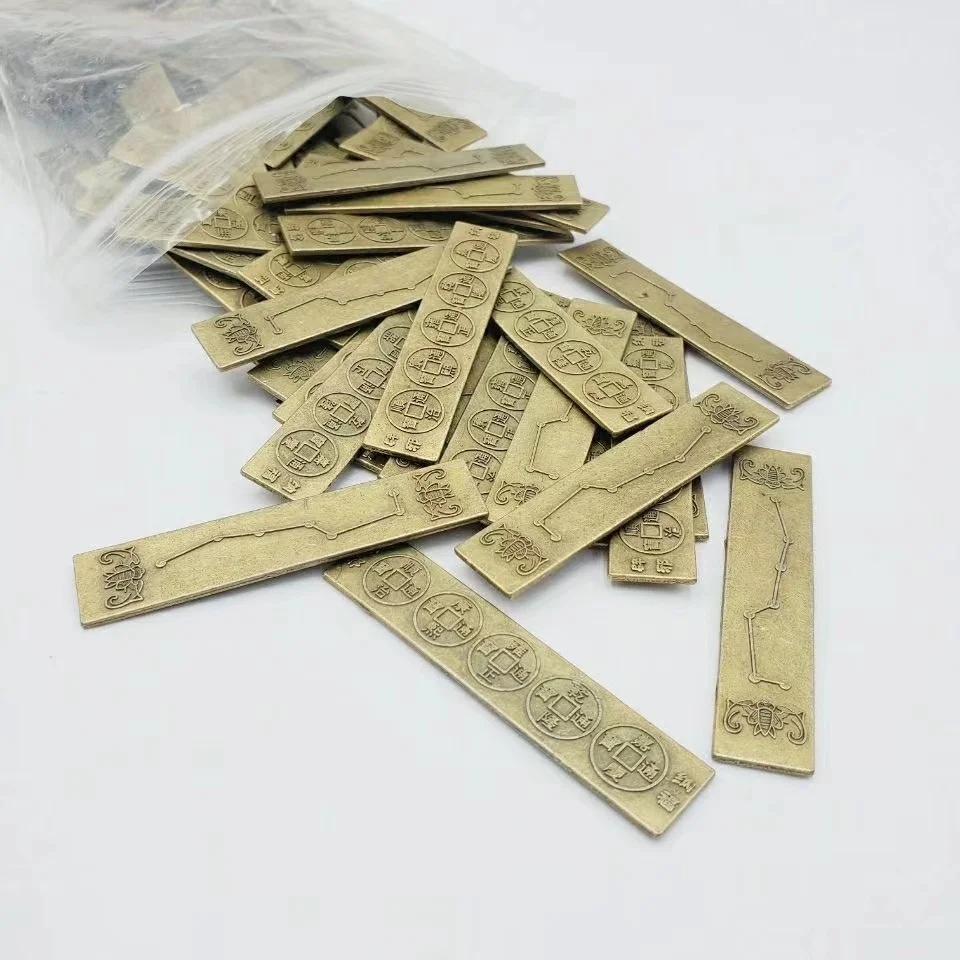 

10pcs Chinese Feng Shui Lucky Coins Qing Dynasty Old Brass Ruler Coin Set Ancient Fortune Ching Money Home Decoration Collect