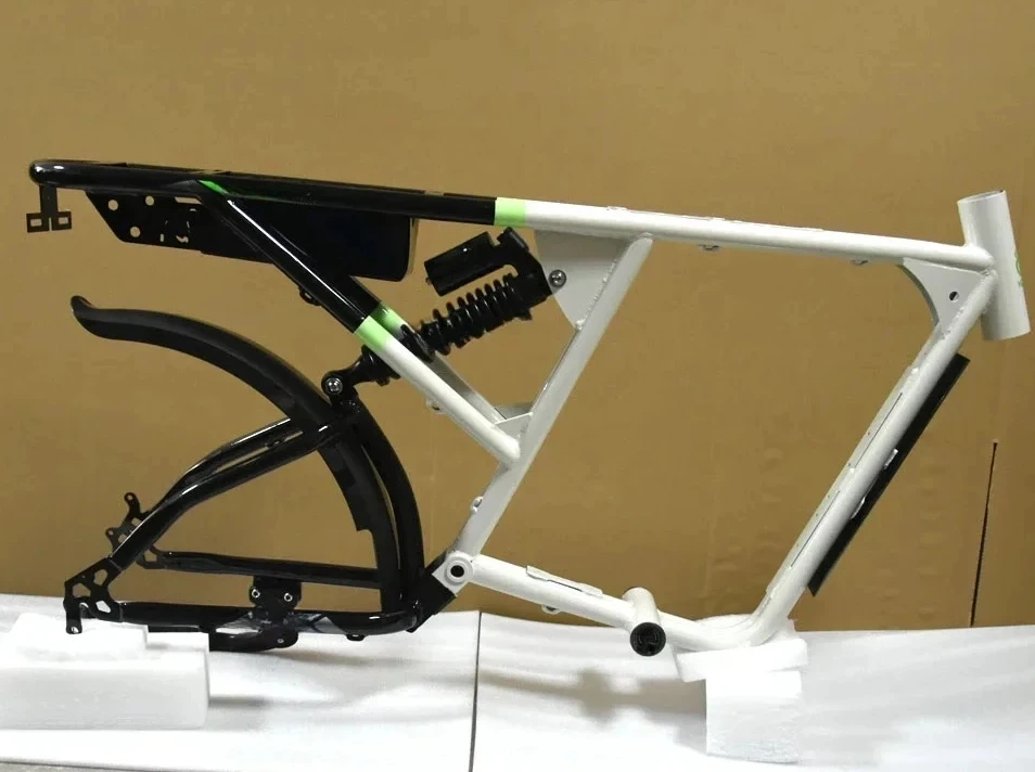 YQEBIKES полная подвеска мягкий хвост из углеродистой стали электрический велосипед