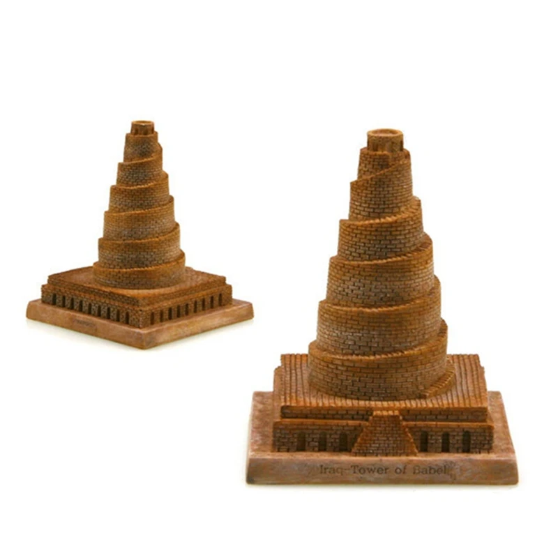 

Hot Sale Tower of Babel, Iraq Creative Resin Crafts World Famous Landmark Model Tourism Souvenir Gifts Collection Home Decor