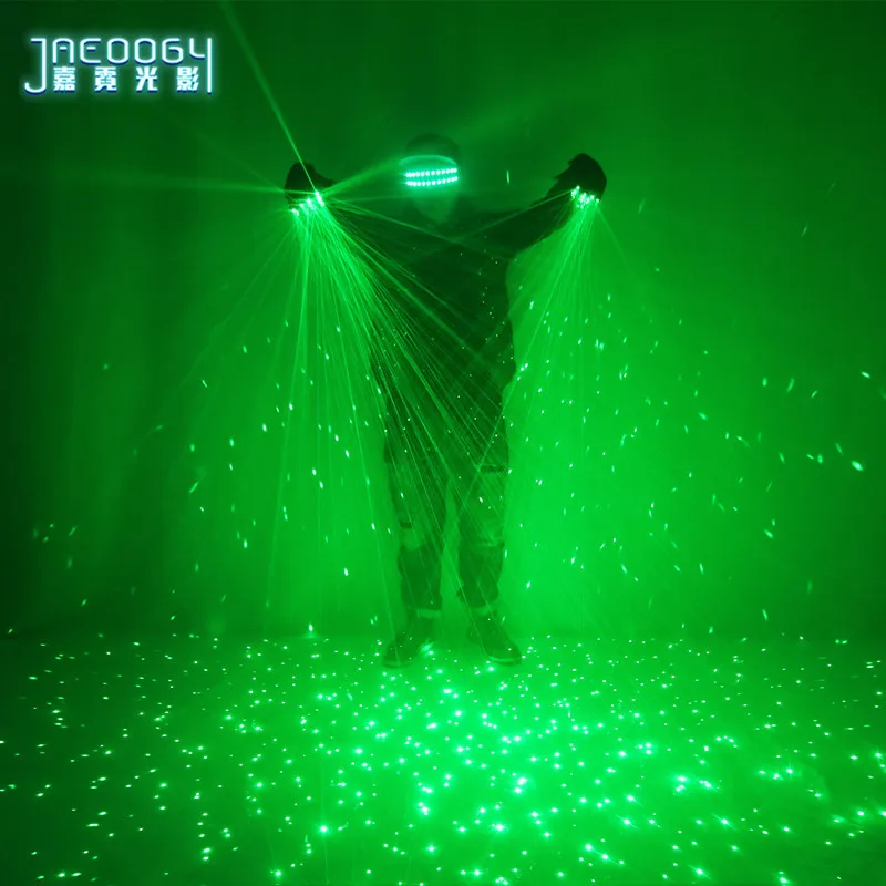 

2022 New High Quality Green Laser Gloves Concert Bar Show Glowing Costumes Prop Party DJ Singer Dancing Lighted Gloves