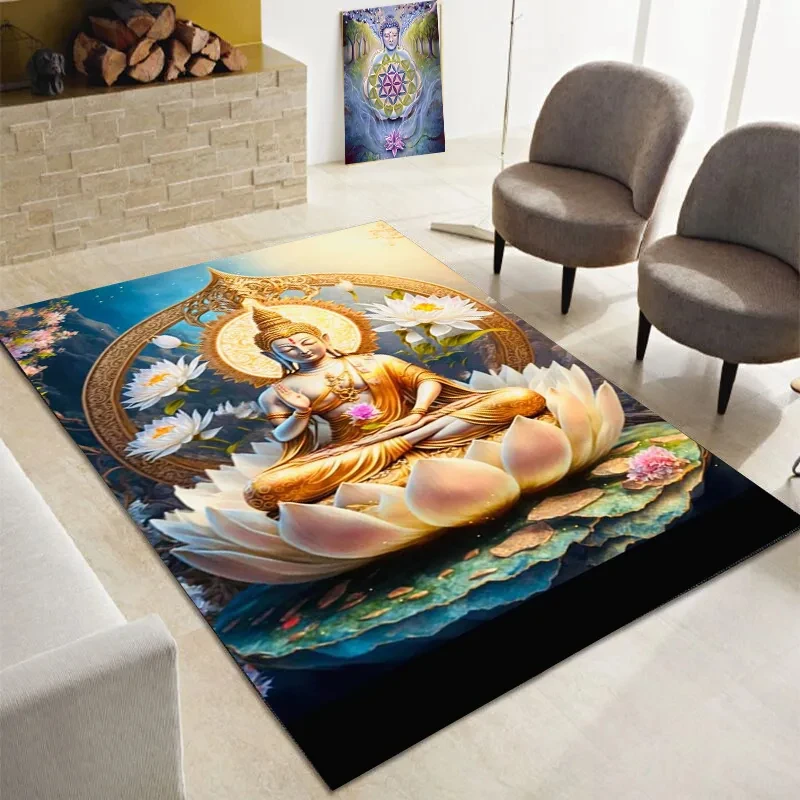 Коврик Будды хрустальный бархат 40x60 см