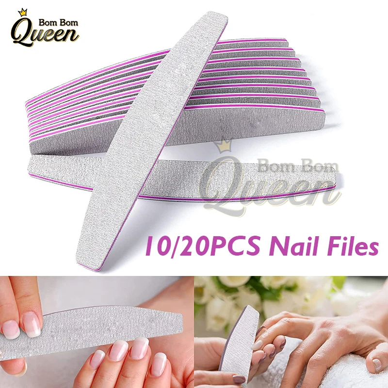 

Nail File Sanding Polishing Buffer Block Reusable Double Sided Emery Board(100/180 Grit) Fingernail Files Manicure Nail Art Tool