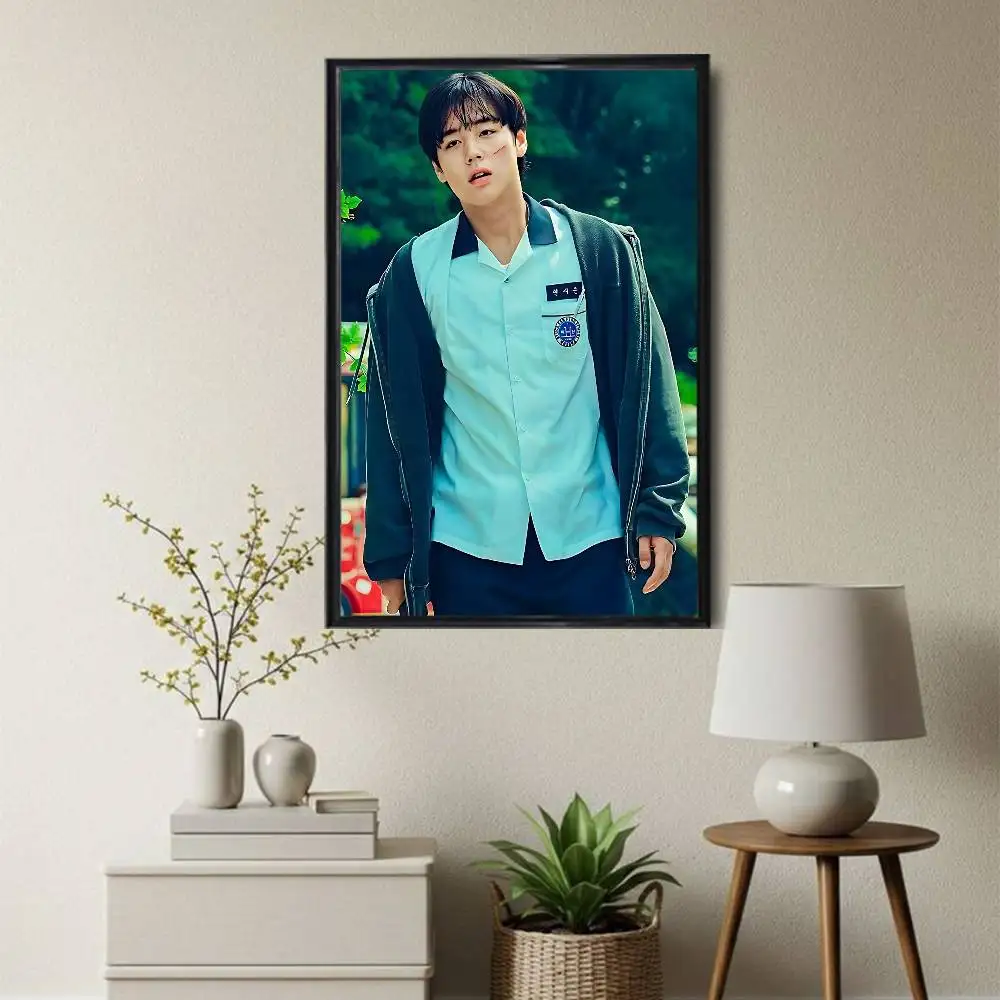 Фото Постер Cool Yeon Si-eun Weak Hero Park Jihoon, HD-печать, водонепроницаемый, для дома, гостиной, спальни, бара, эстетическое украшение №5