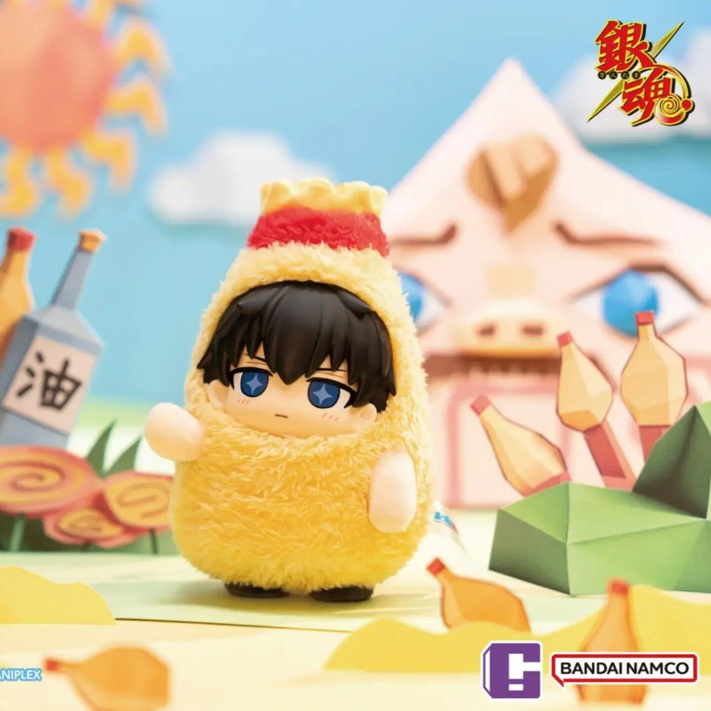 Фото Брелок-фигурка Bandai Gintama из мягкого винила, коллекционный сувенир, подарок для любителей аниме №4