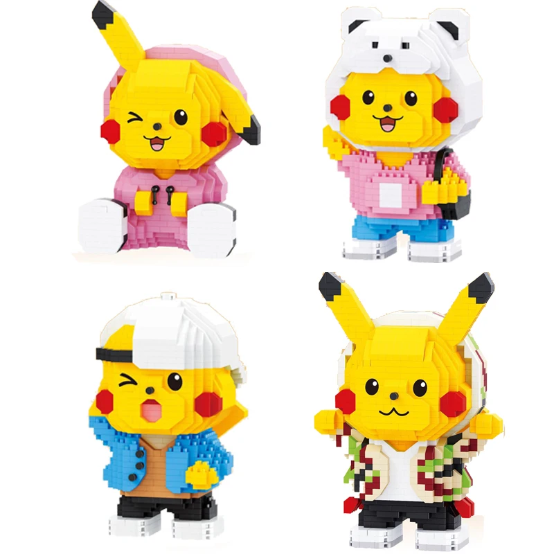 Большая модель кубики аниме 1500 + шт мини-Кирпичи Игрушка сделай сам