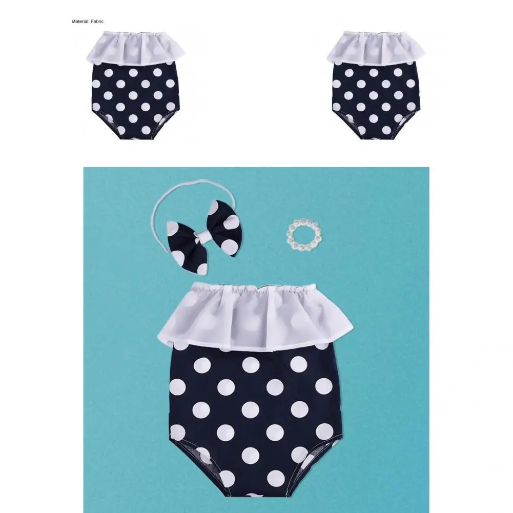 

1 Set Excellent Unisex Newborn Baby Romper Headband Bracelet Set Infant Photography Apparel Fabric Breathable