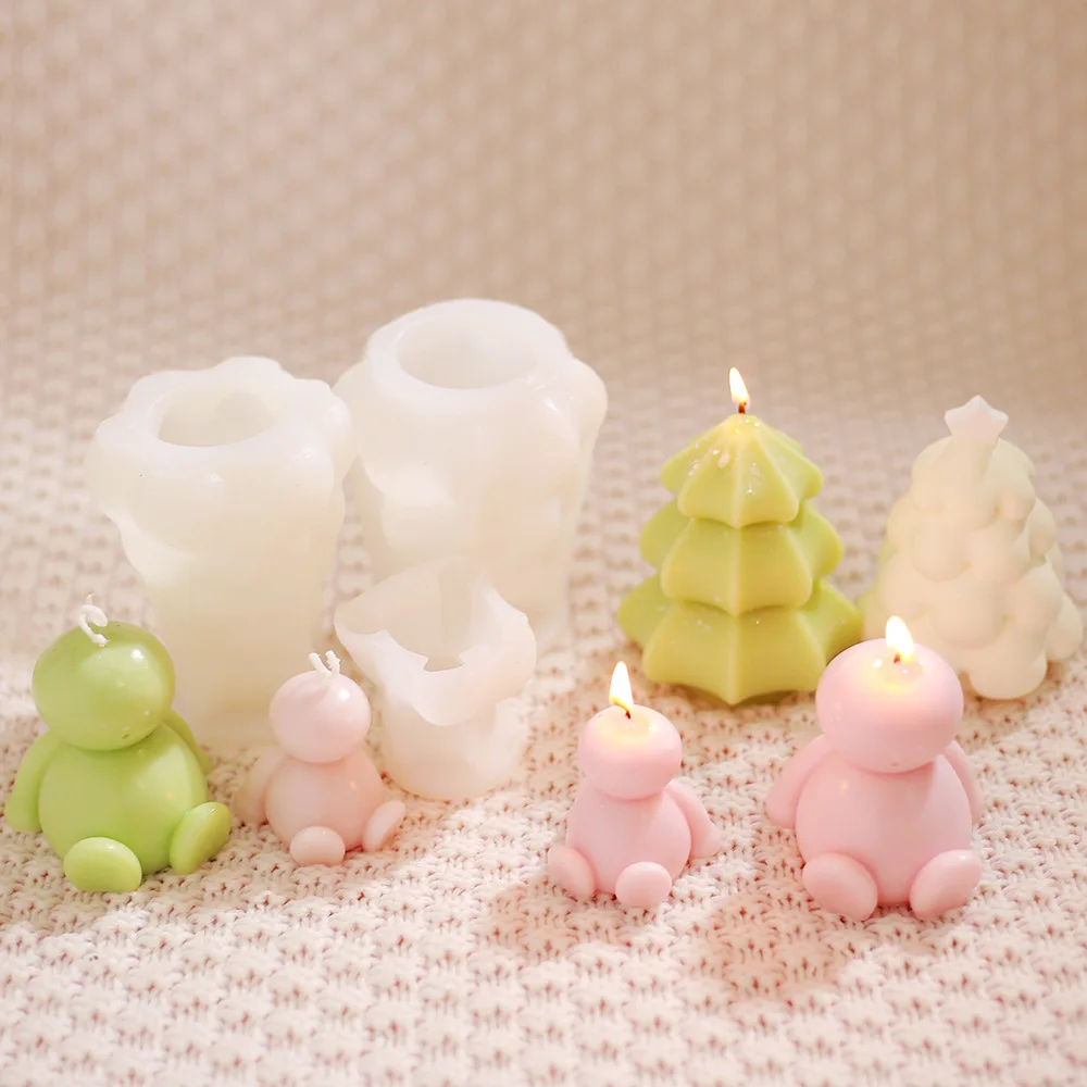 Силиконовая форма сделай сам для ароматизированной свечи в виде рождественской