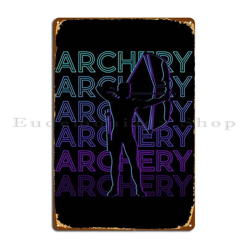 

Стрельба из лука Archer металлическая табличка в стиле ретро стена пещера кинотеатр стена под заказ гараж Дизайн оловянный знак плакат