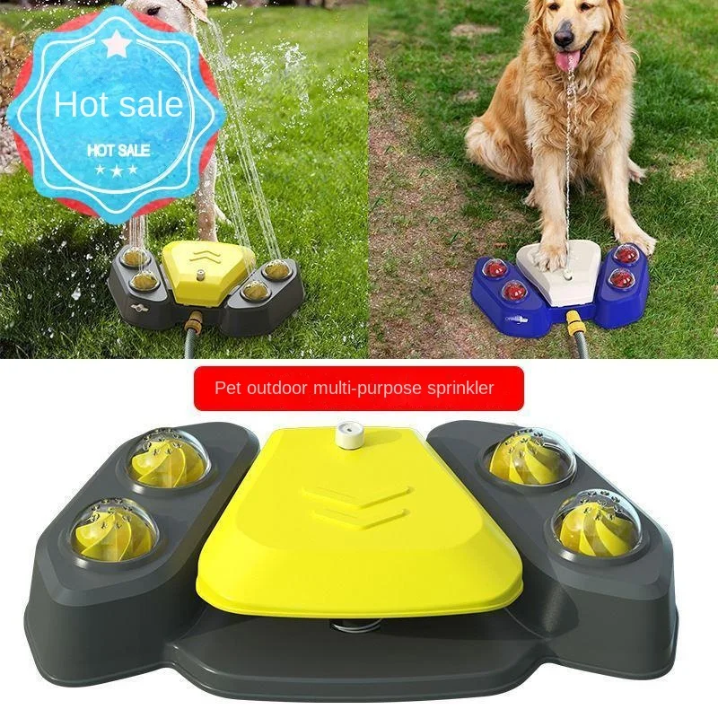 

Pet Interactive Water Spray Toy Dog Automatic Water Dispenser Outdoor Pedal Fountain Water Dispenser