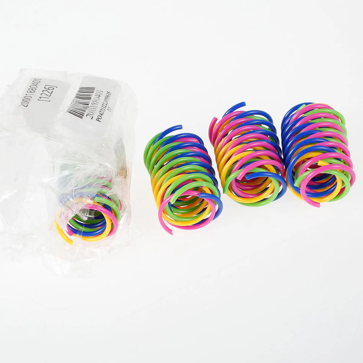 

Cat Spring Toys 16pcs Colorful Cat Coil Toy Durable Plastic Spiral Spring Cat Toy Interactive Cat Toy Creative Cat Activity Toy