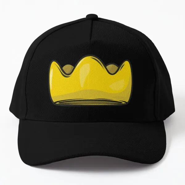 

Cute Yellow Crown Baseball Cap Hat Bonnet Spring Women Sun Solid Color Sport Outdoor Snapback Summer Printed Boys Black Mens