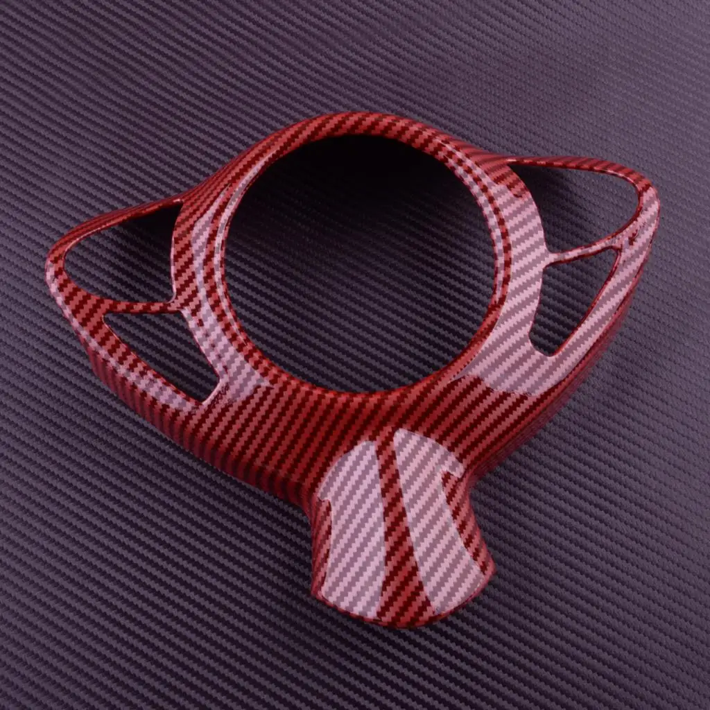 

Steering Wheel Cover Trim Decor Red Carbon Fiber Style Fit For Nissan 370Z 2020 2019 2018 2017 2016 2015 2014 2013 2012-2009