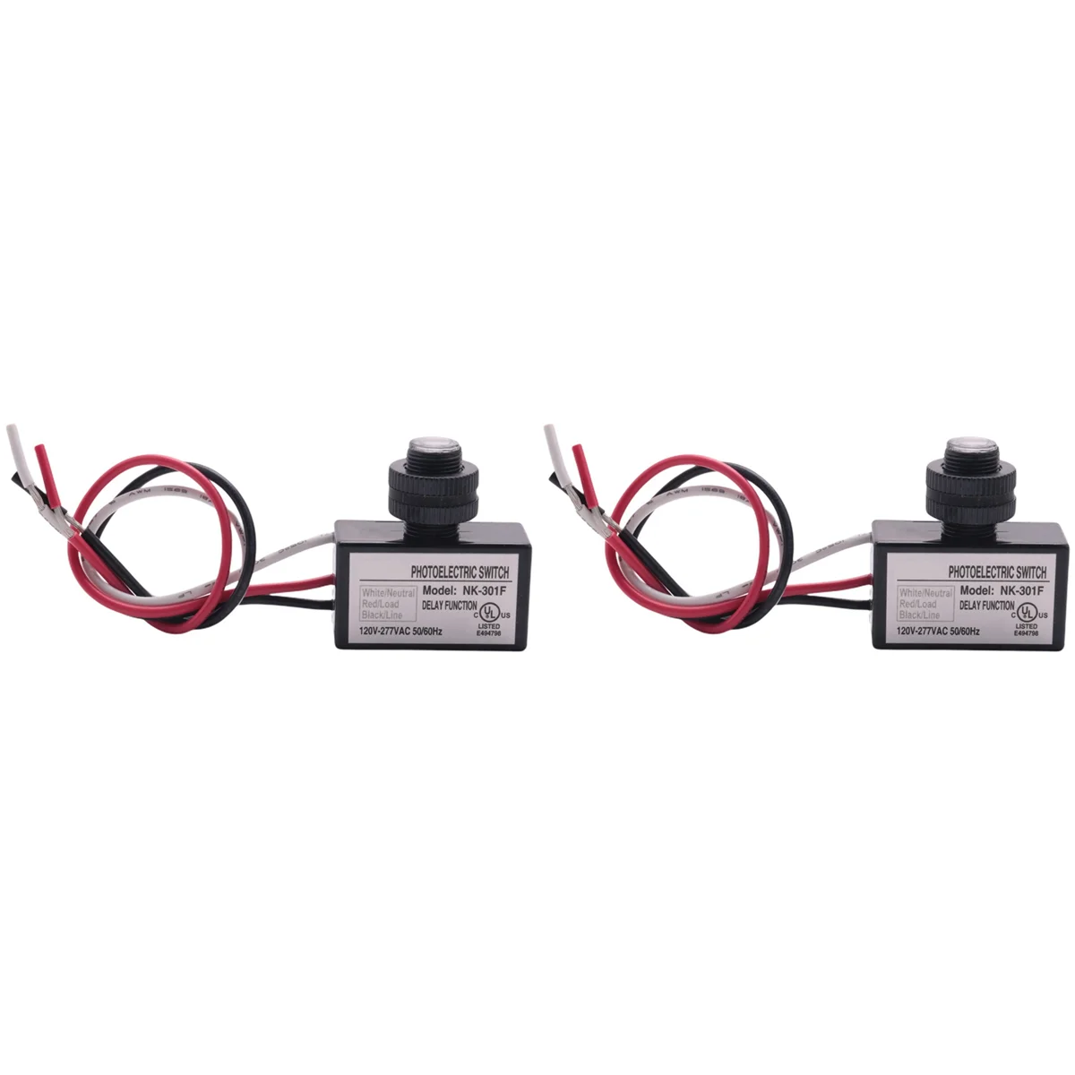 

2X Photocell Switch -301F 120-277V Dusk to Dawn Sensor Photoelectric Switch Light Photocell Sensor Lighting Switch