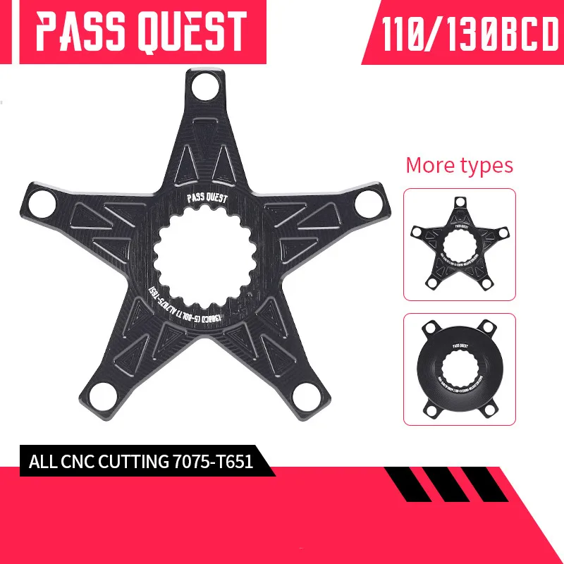 PASS QUEST Road Bike 110 BCD-4 Arms/130 BCD-5 Arm sclaws Chainring Adapter Converter Spider 110bcd bicycle Chainwheel disc claw