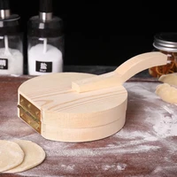 wood manual dumpling wrapper presser multipurpose dough biscuits rice cake skin pressing machine baking accessories