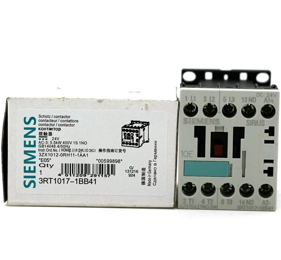 

Новый оригинальный Siemens 3RT1017-1BB41 в коробке