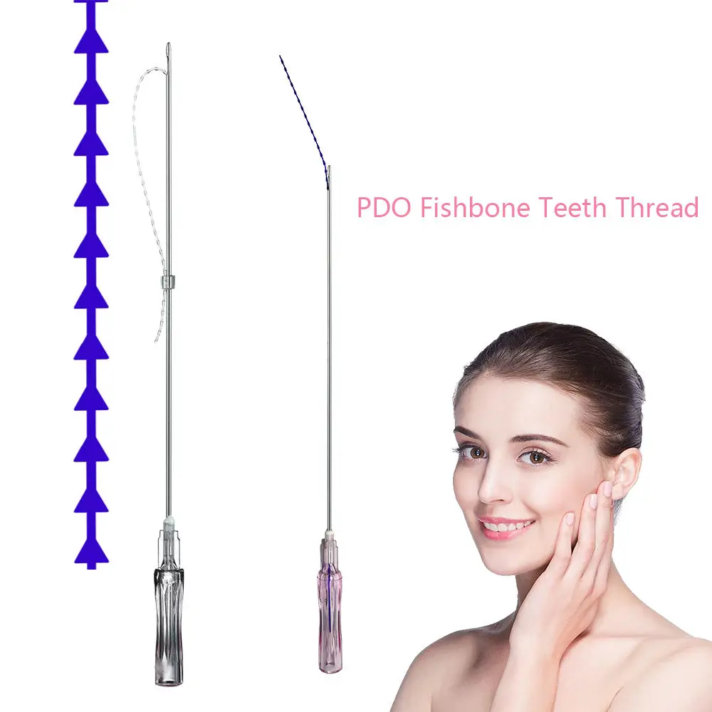 

Ce Pdo Plla Pcl Thread Lift Cog 4d L Needle 21g 60mm Pdo Thread Lifting De Hilo For Beauty new