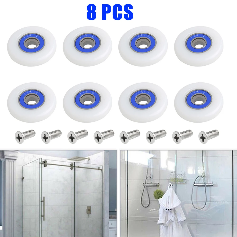 

Runner Wheels Shower Door Rollers Tool With Screws Household Shower Cabins Shower Enclosures 19/23/25mm Durable